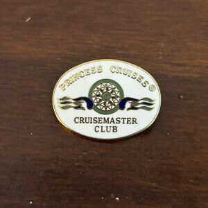 Princess Cruises Cruisemaster Club Enamel Vintage Lapel Pin Collectors Brooch